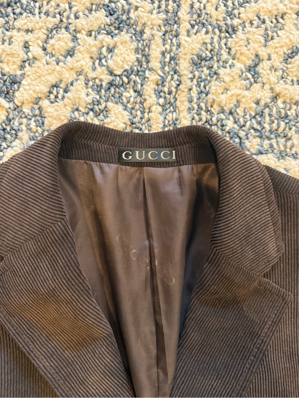 Gucci Brown Corduroy Sport Coat Blazer - Picture 2 of 5